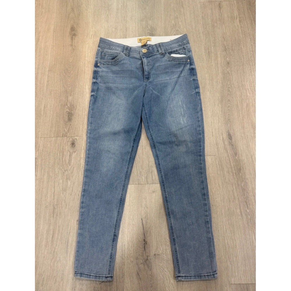 Democracy Ab Technology Skinny Jeans Women's Size 12 Light Wash Stretch Denim